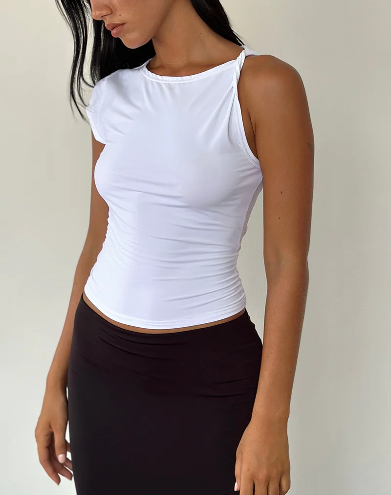 Dannas Asymmetric Top in White - Image 2