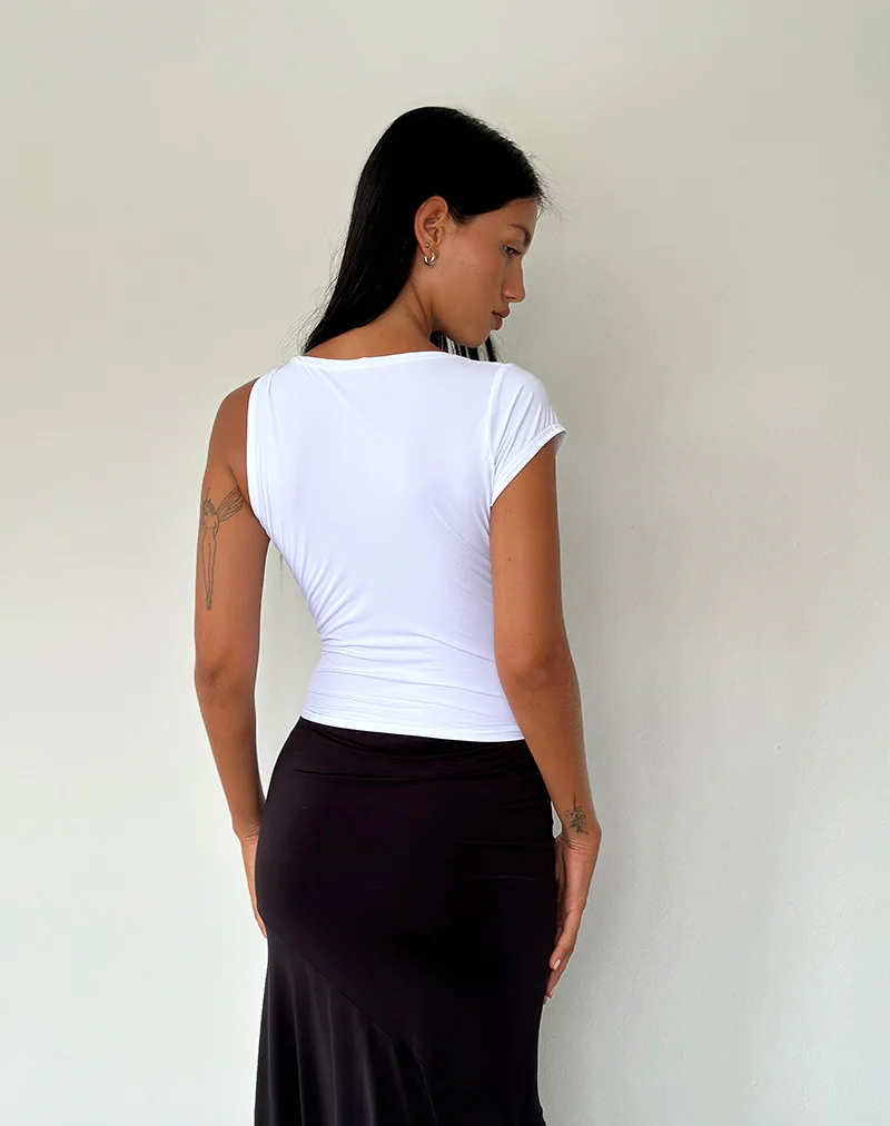 Dannas Asymmetric Top in White - Image 4