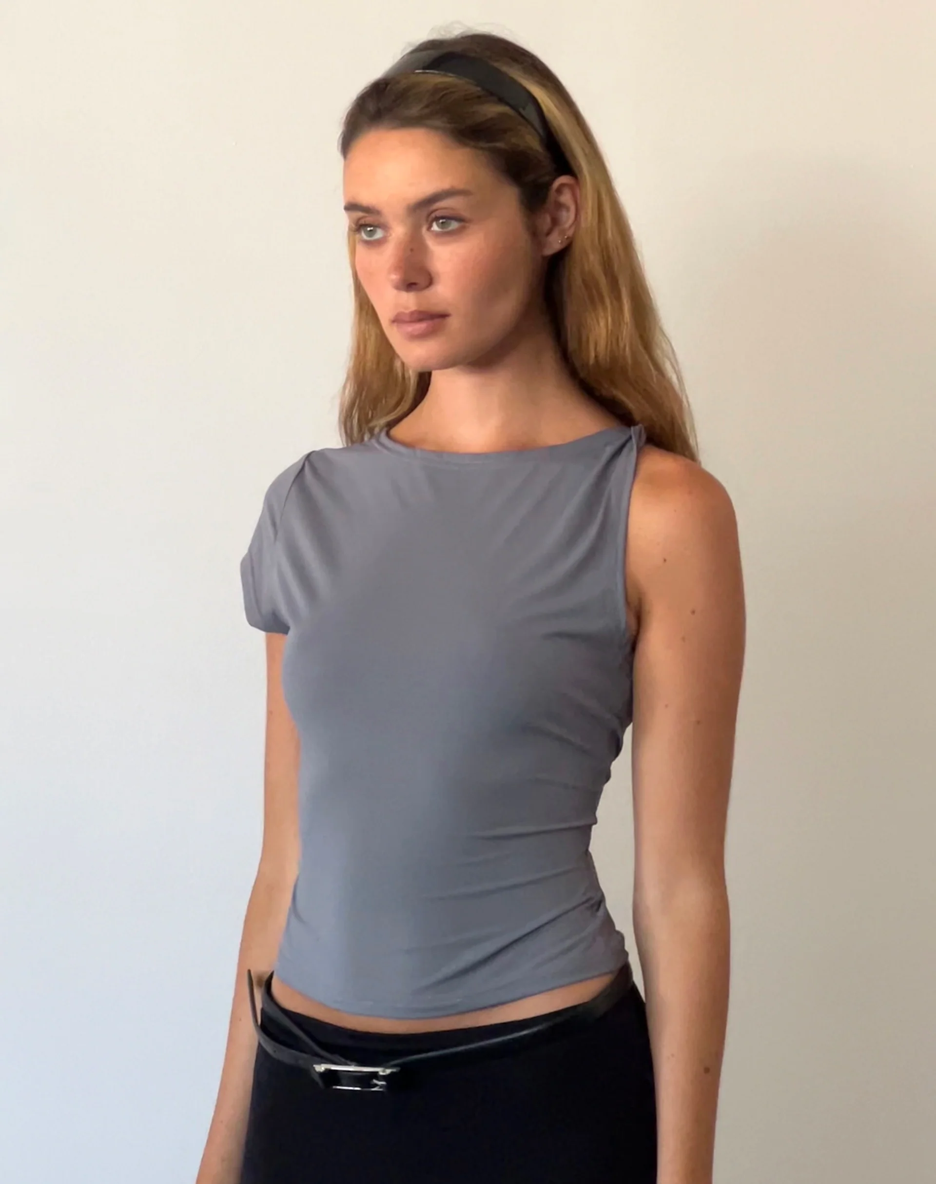 Dannas Asymmetric Top in Grey - Image 3
