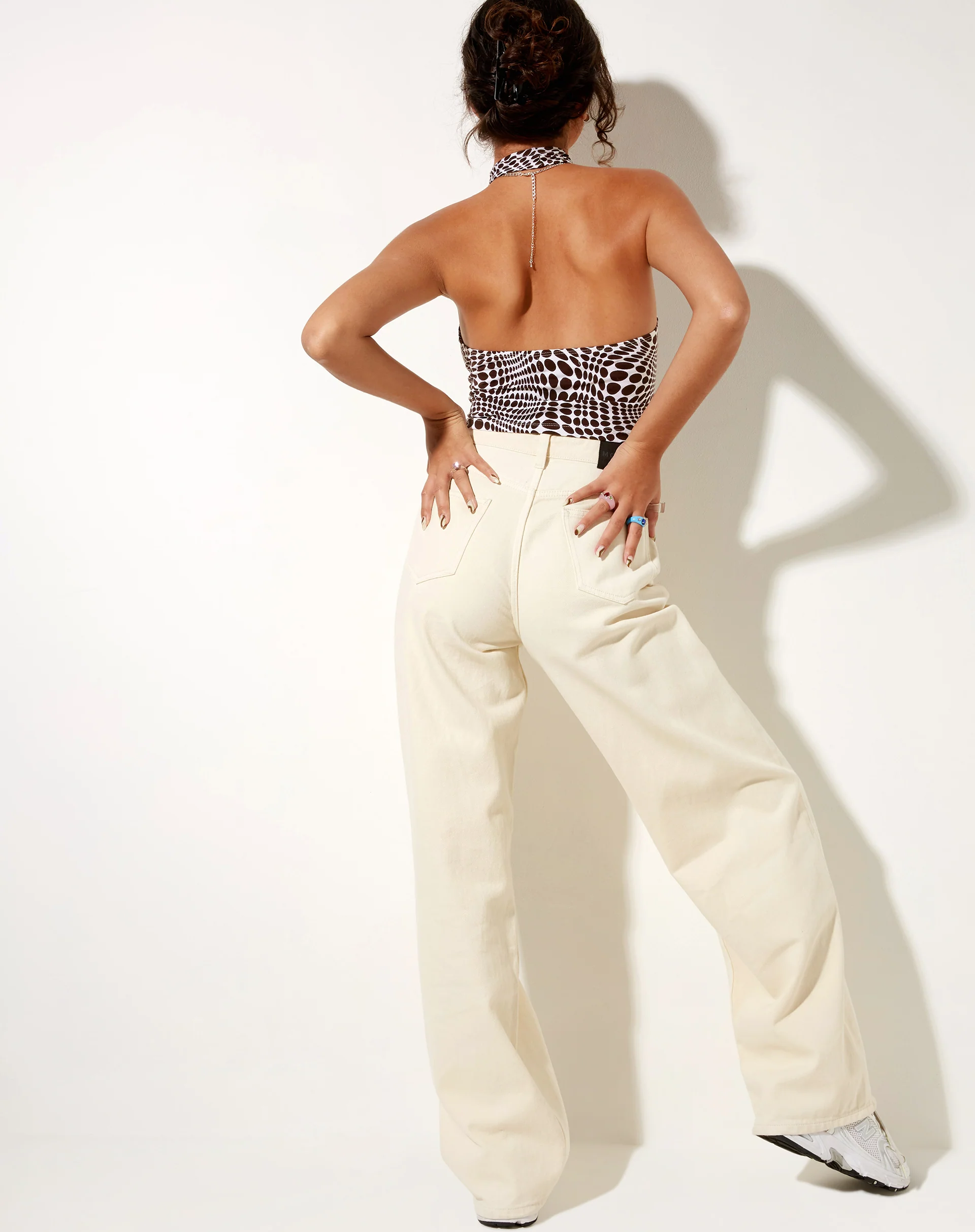 Dapa Crop Top in Optic Polka - Image 4