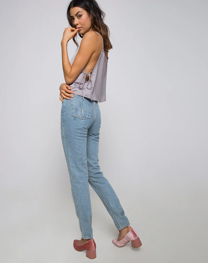 Daral Cami Top in Silver - Image 4