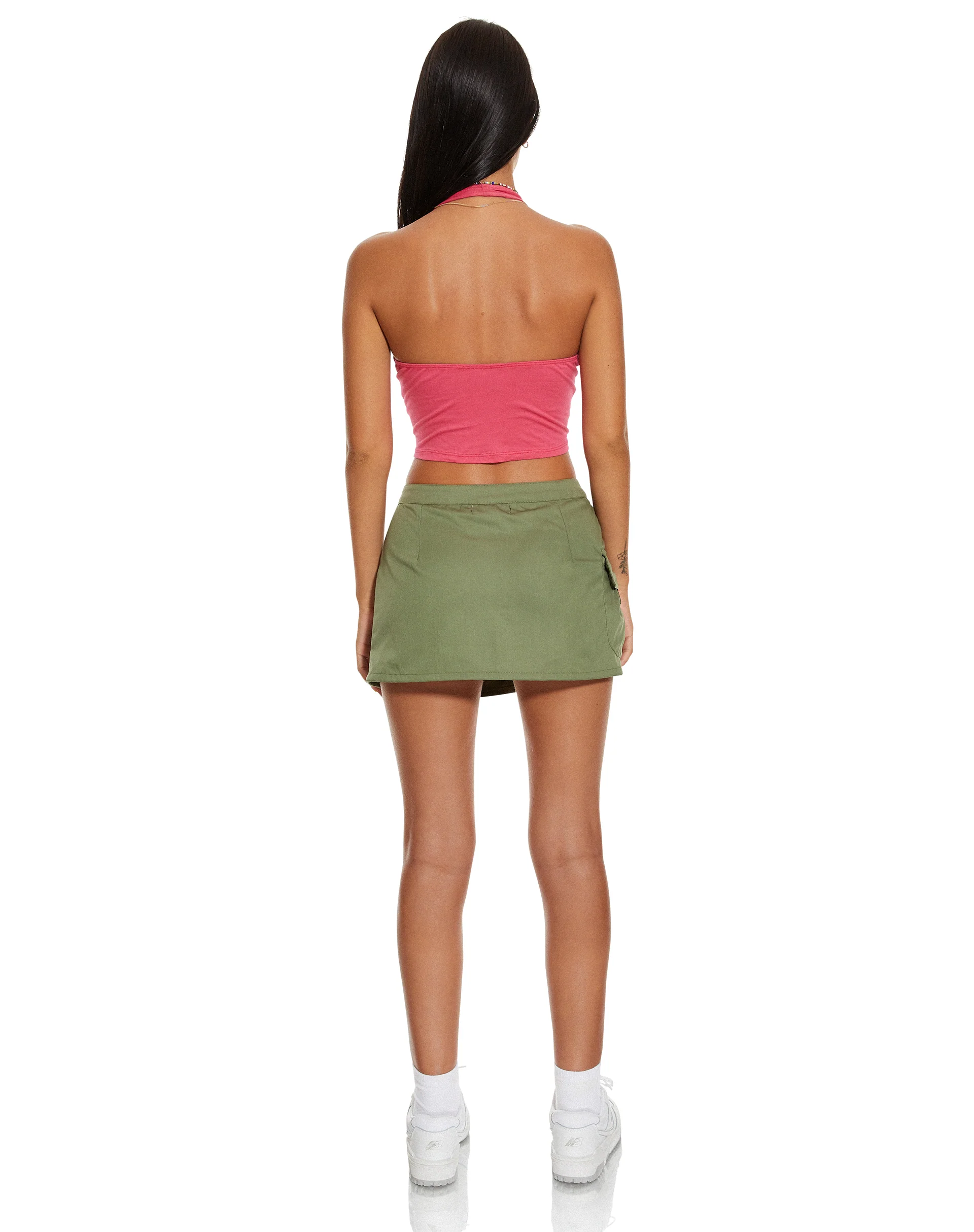 MOTEL X BARBARA Dario Crop Top in Fandango Pink - Image 4