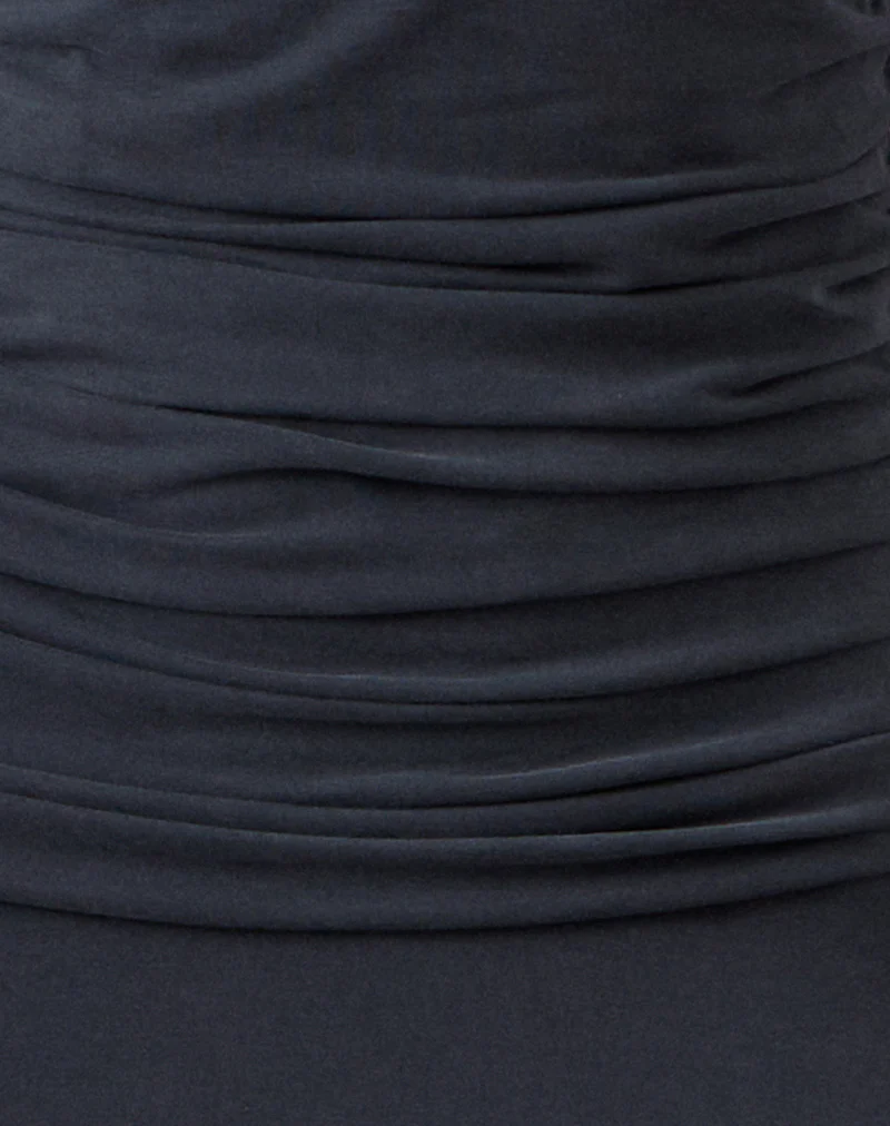 Darmi Maxi Dress in Cupro Granite - Image 5