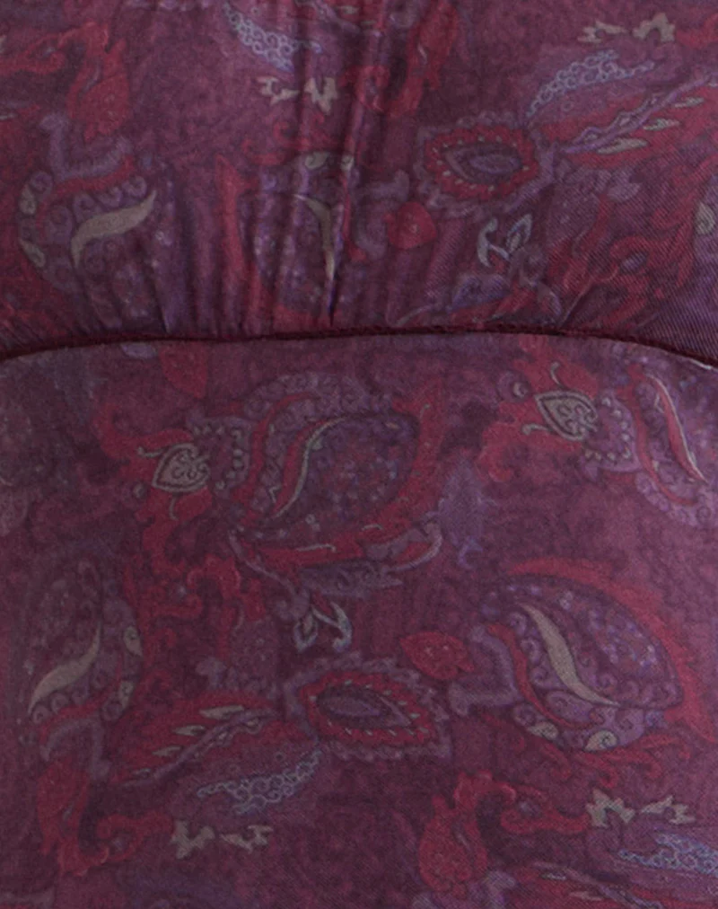 Darsih Maxi Dress in Regal Paisley Purple - Image 6