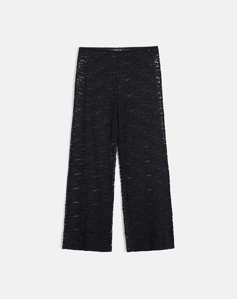 Dasom Trouser in Floral Lace Black - Image 5