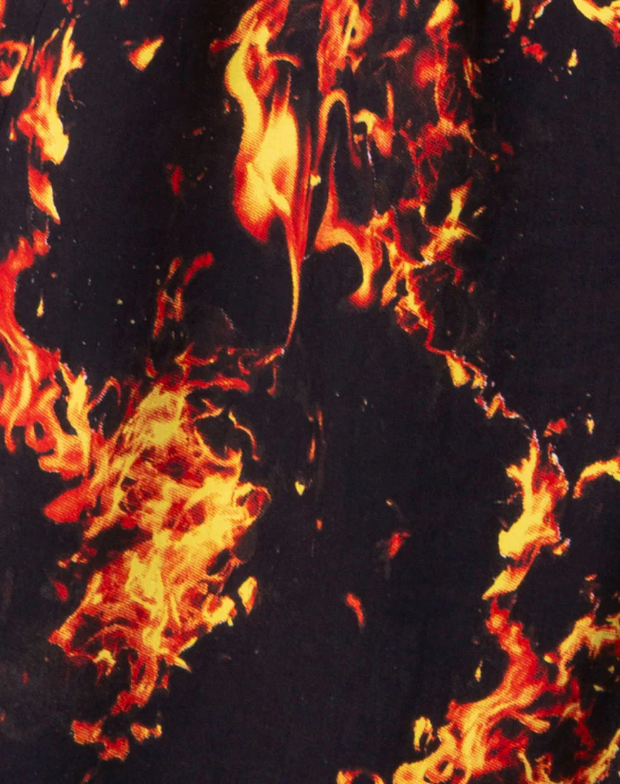 Datista Slip Dress in Fire - Image 6