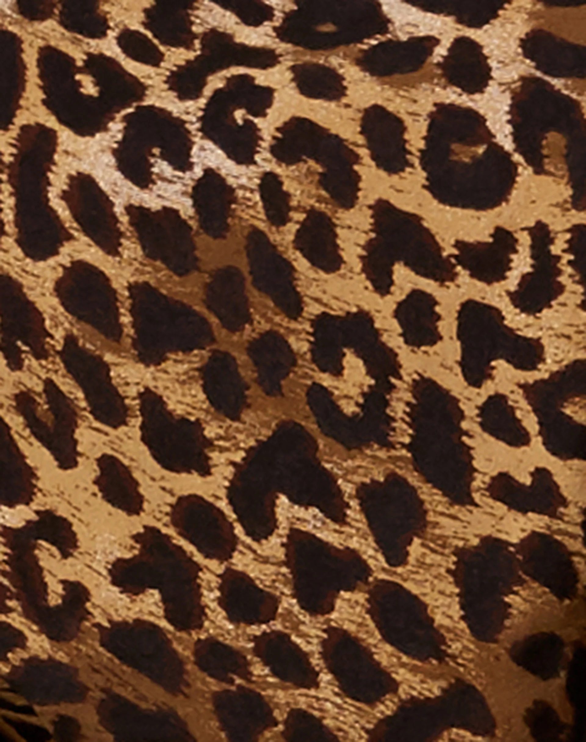 Datista Slip Dress in Night Leopard Brown - Image 5