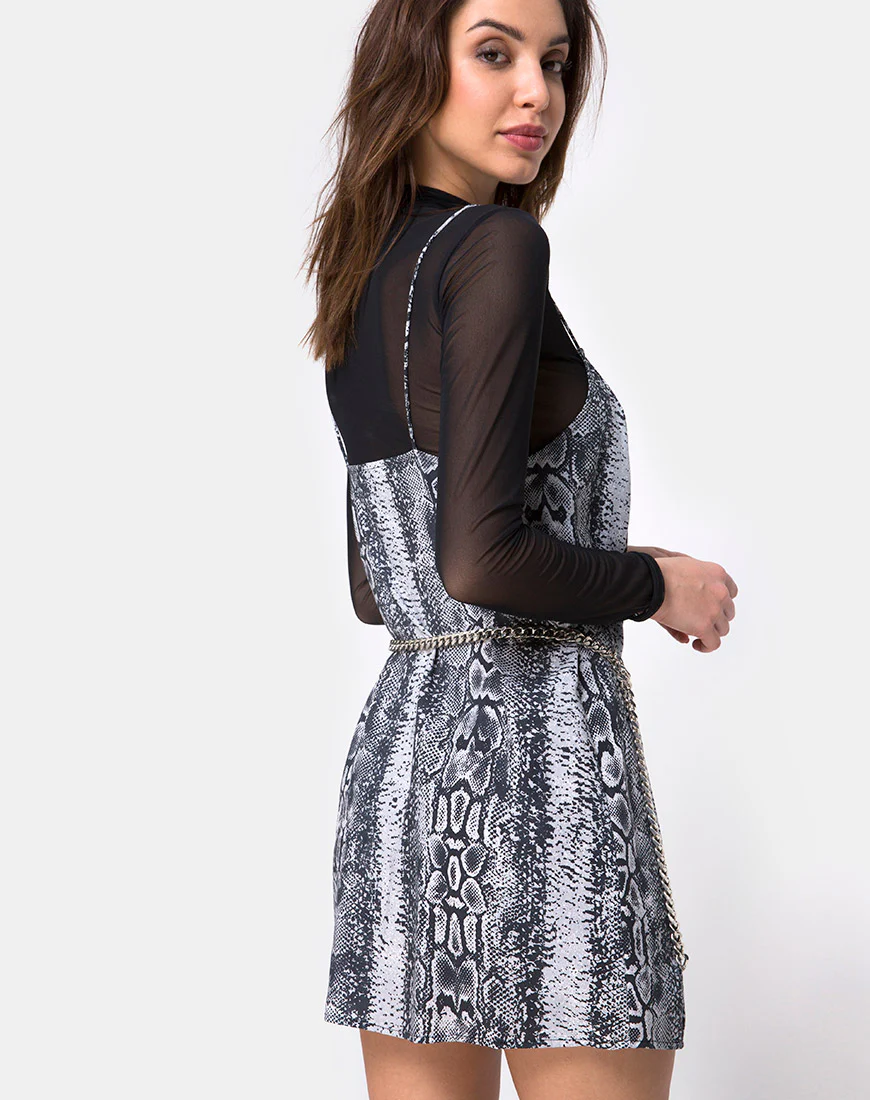 Datista Slip Dress in Snake - Image 2