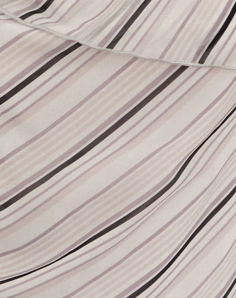 Davila Cami Top in Diagonal Stripe Tonal Grey - Image 5
