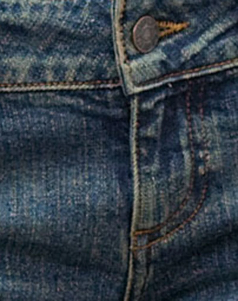 Denim Capri Jean in Dirty Green - Image 7