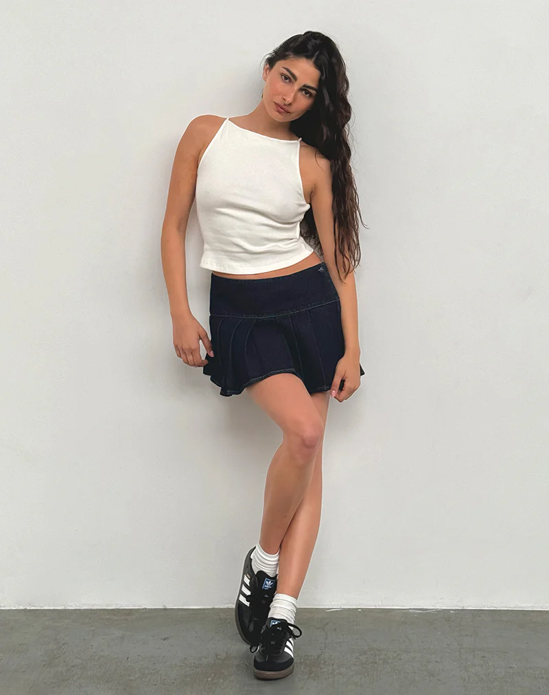 Casini Mini Skirt in Indigo - Image 5