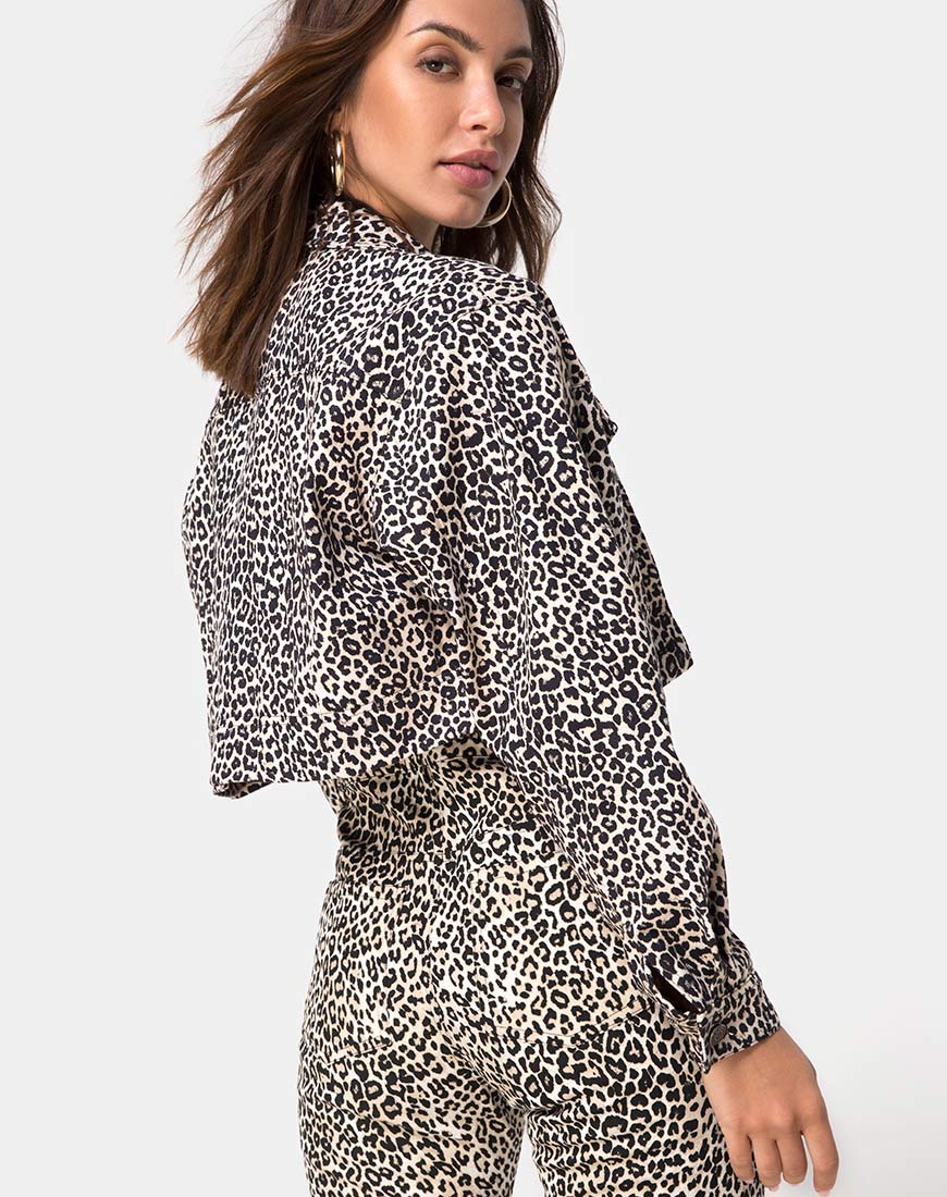 Derow Jacket in Rar Leopard - Image 3