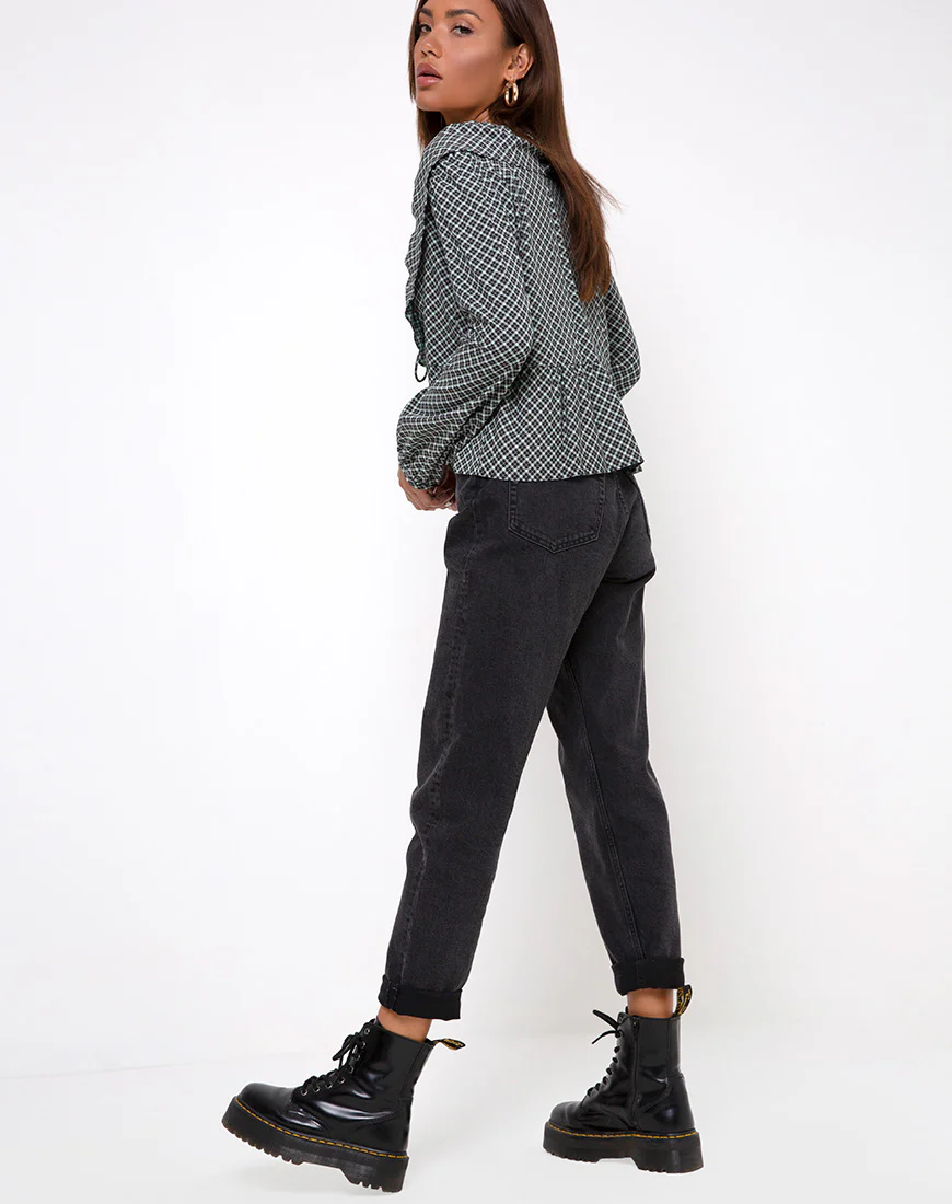 Diar Top in Check it Out Green - Image 4