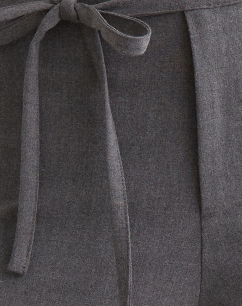 Diomira Trouser in Grey with Tie - Image 6