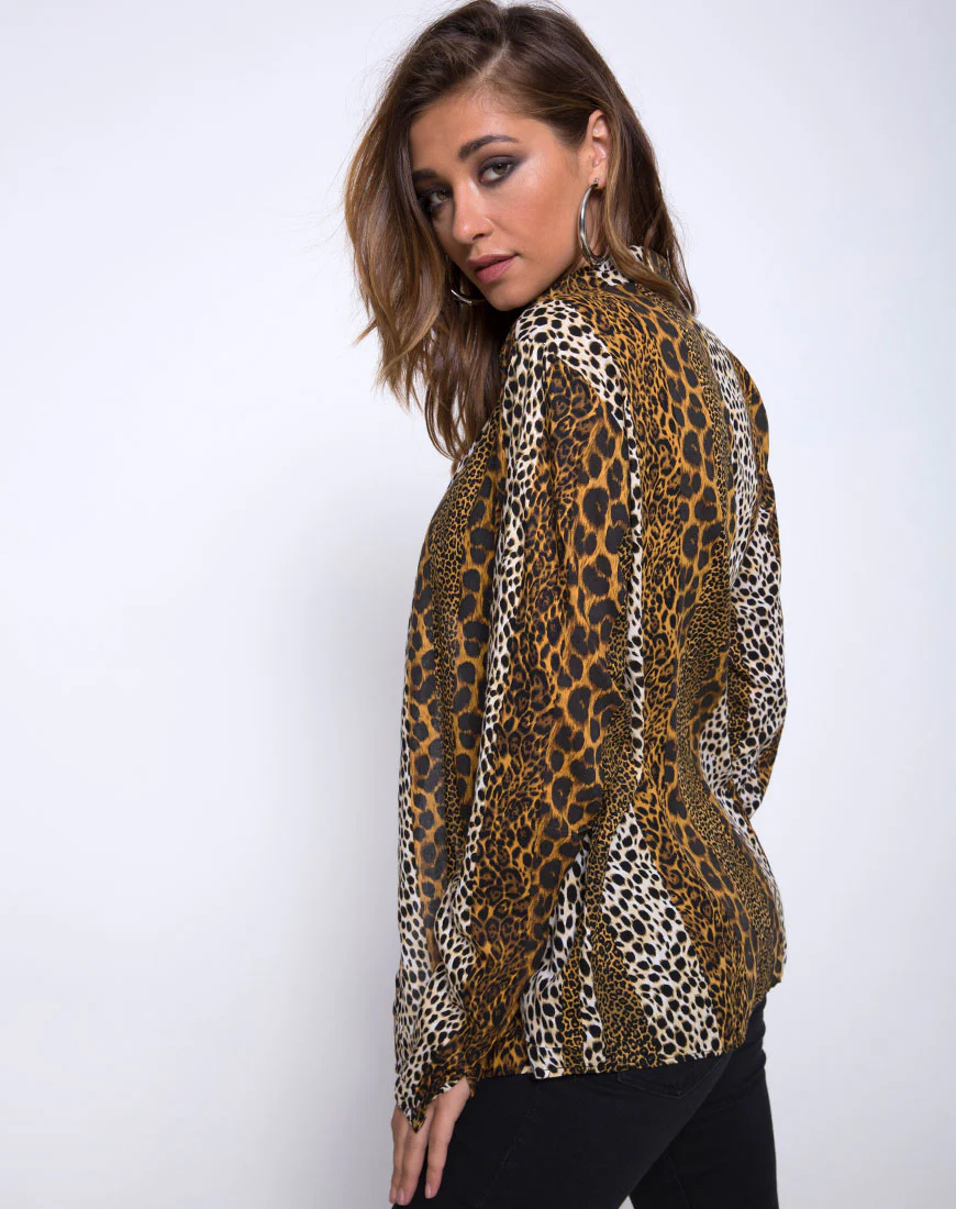 Disam Shirt in Animal Stripe - Image 2