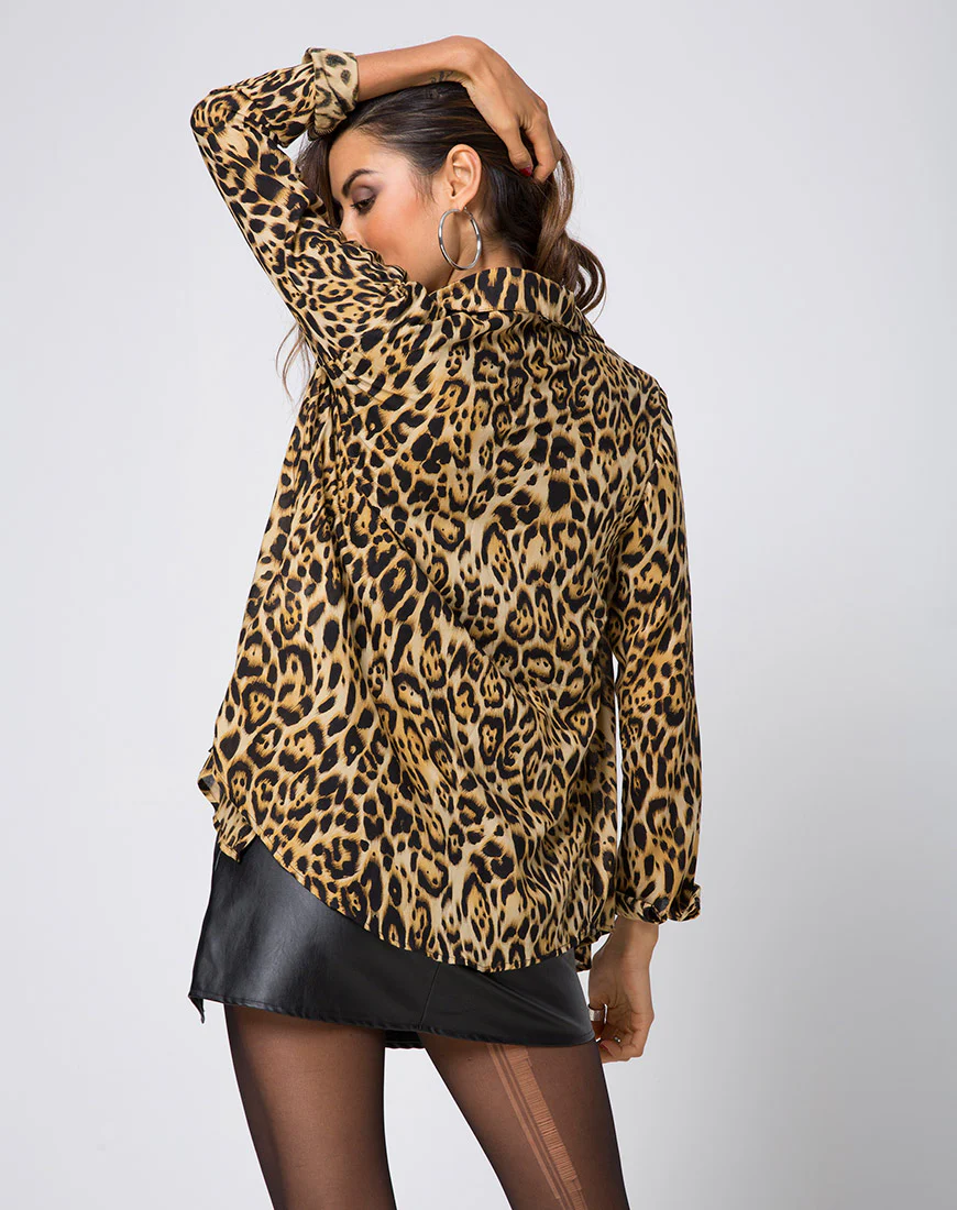 Disam Shirt in Leopard - Image 2