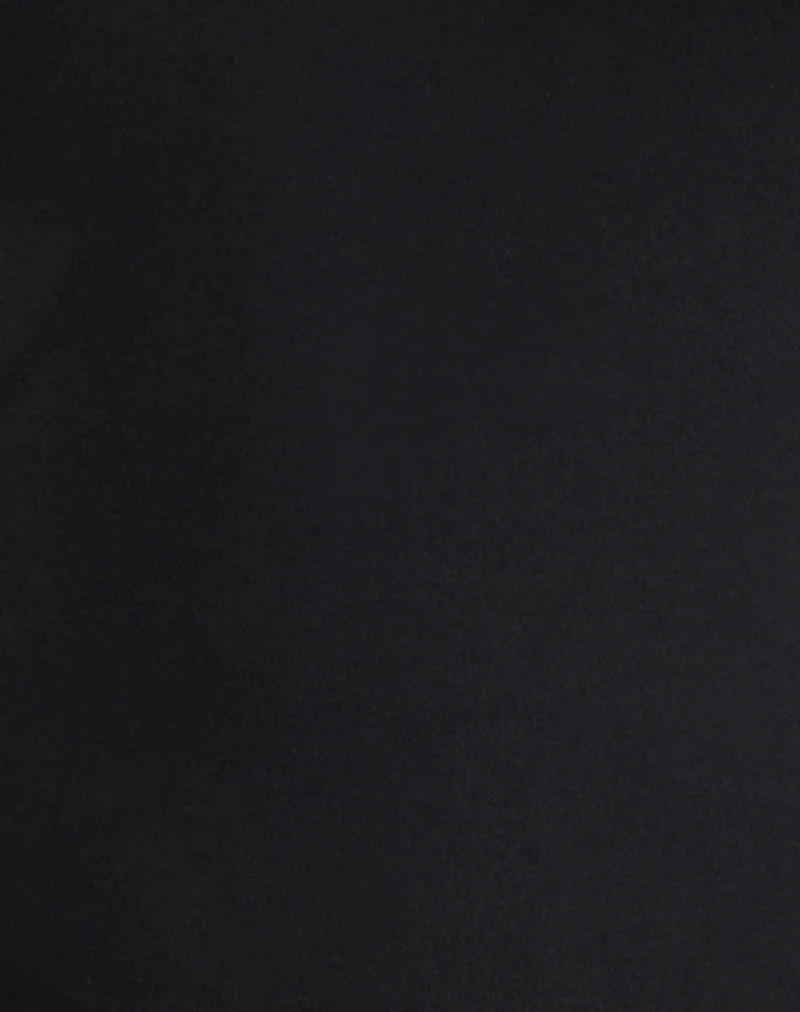 Diya Long Sleeve Twist Back Top in Cupro Black - Image 5