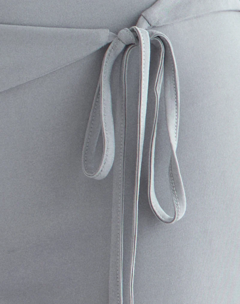 Donata Trouser in Grey with Belt - Image 6