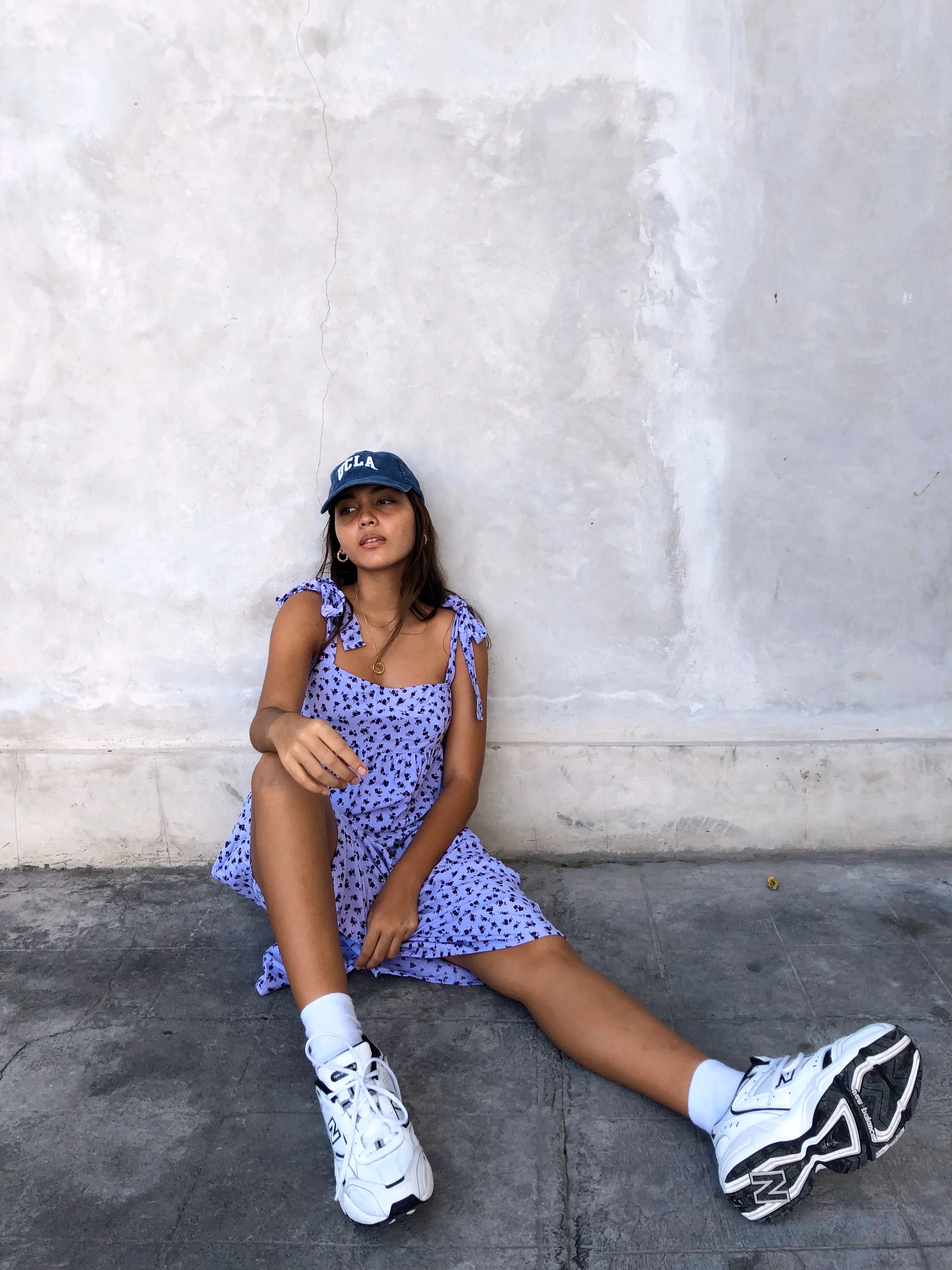 Dorothy Midi Dress in Dainty Daisy Lilac - Image 2