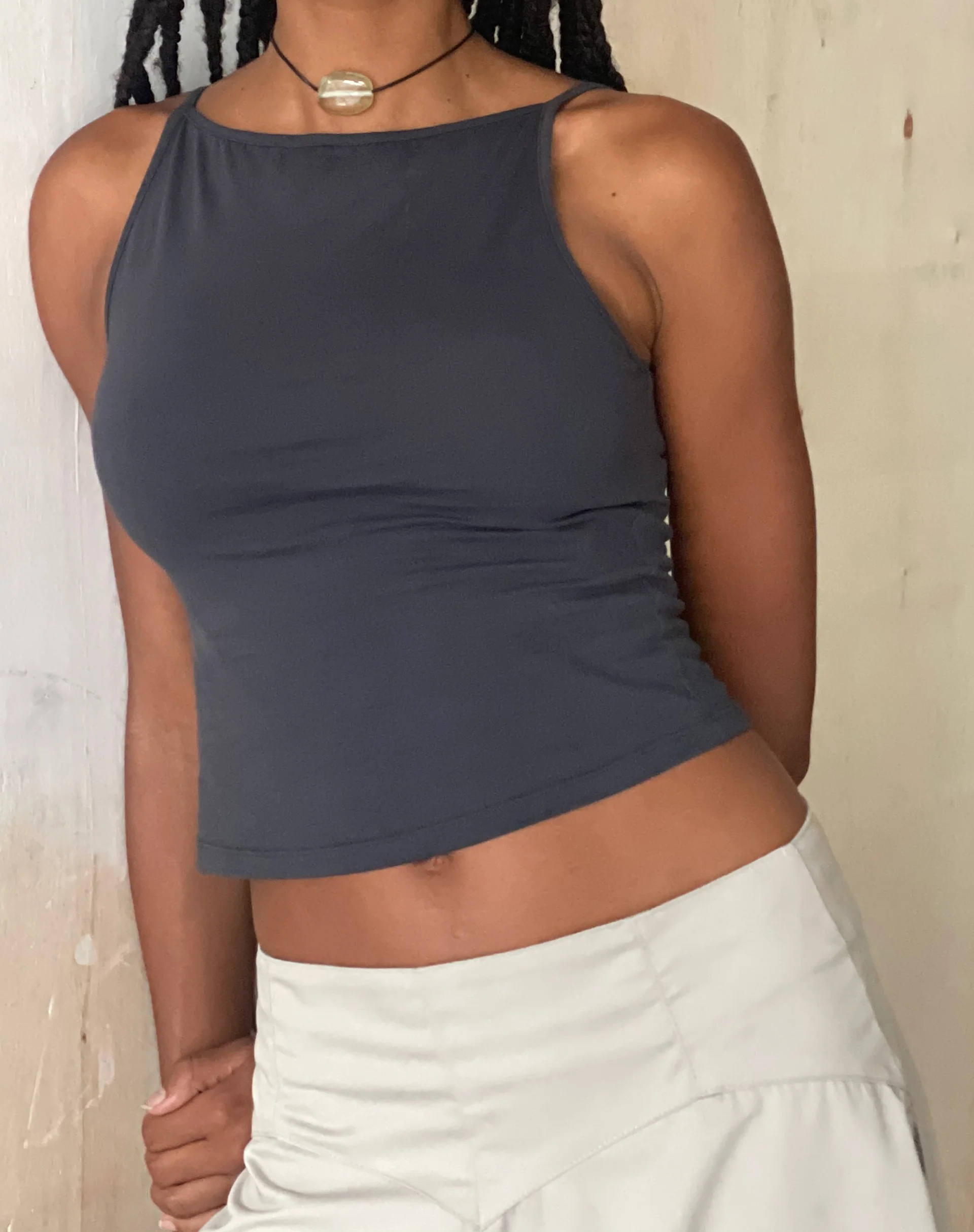 MOTEL X JACQUIE Dudley Vest in Ocean Storm - Image 2