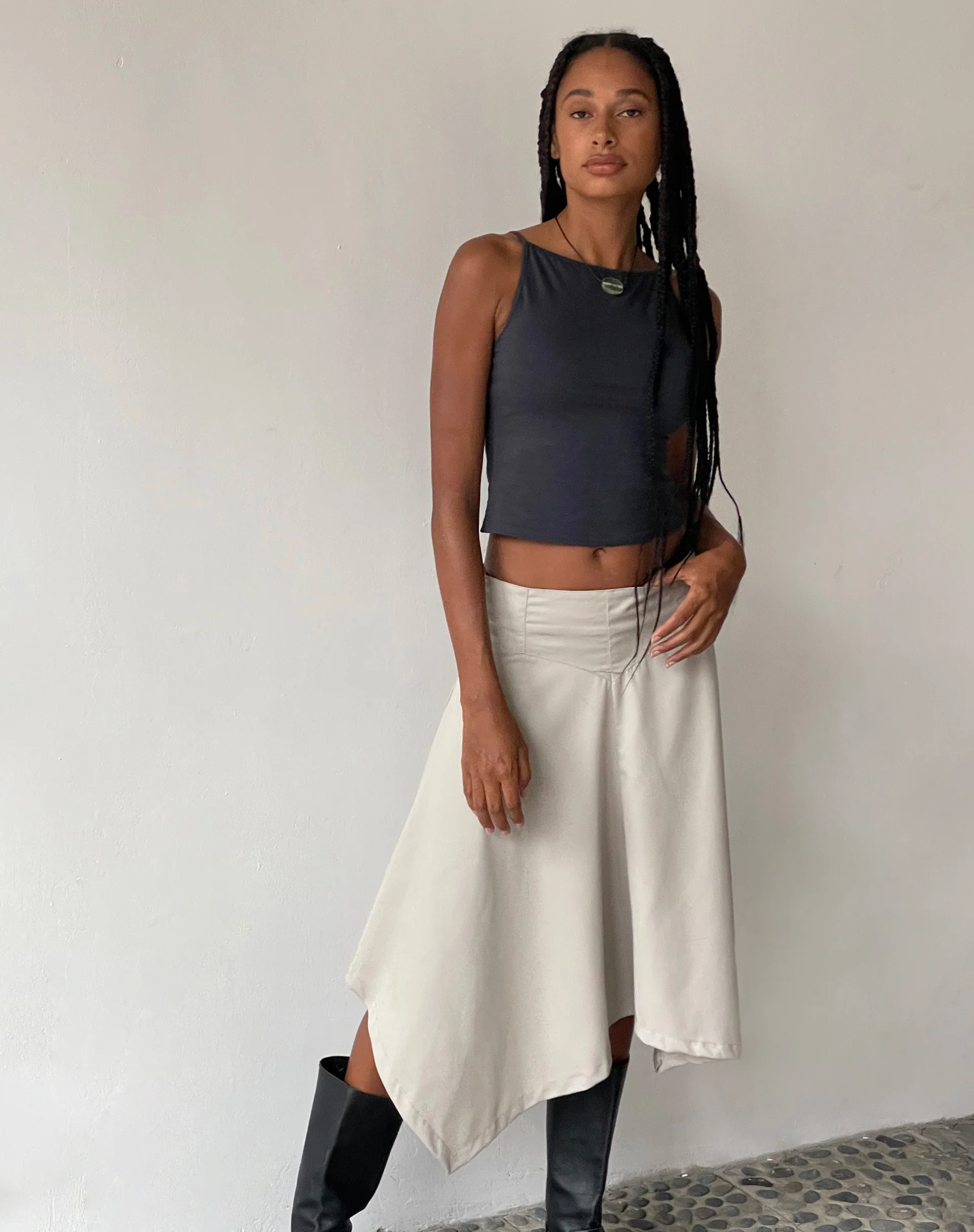 MOTEL X JACQUIE Dudley Vest in Ocean Storm - Image 3