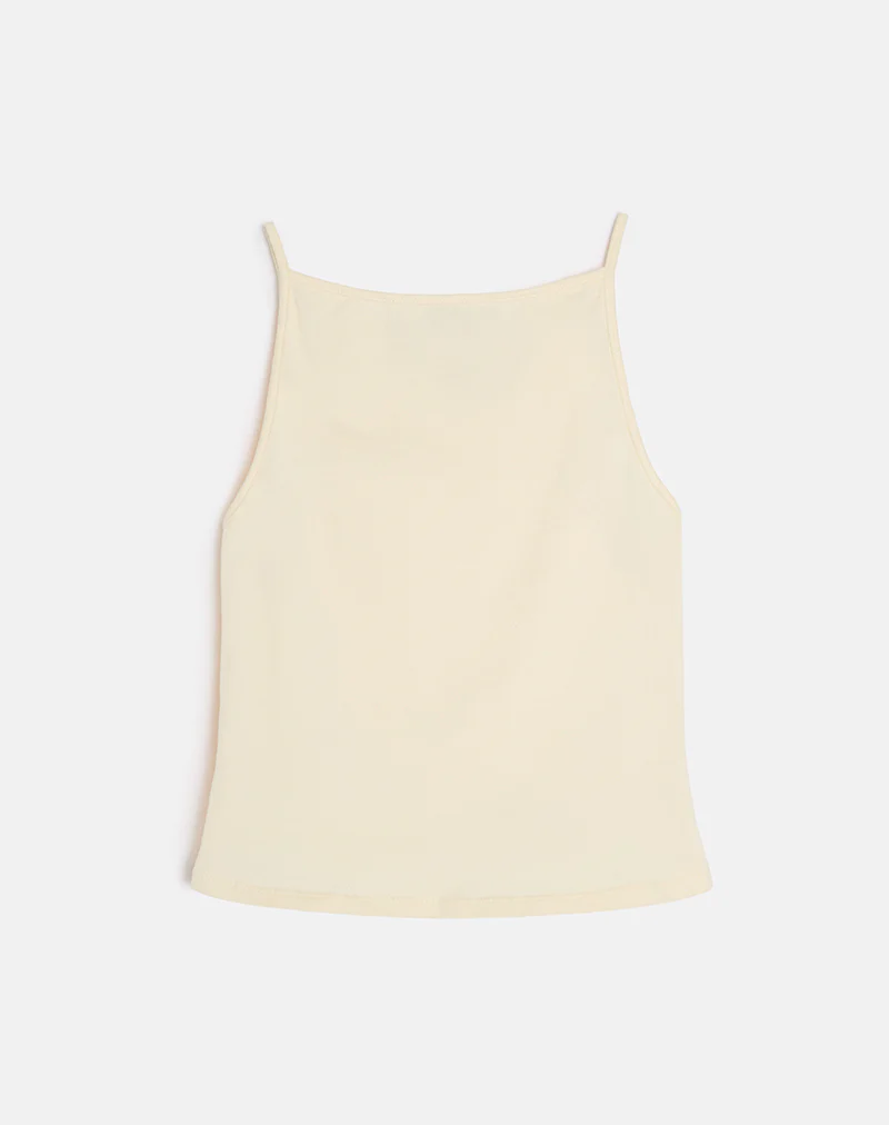 Dudley Vest Top in Buttermilk - Image 2