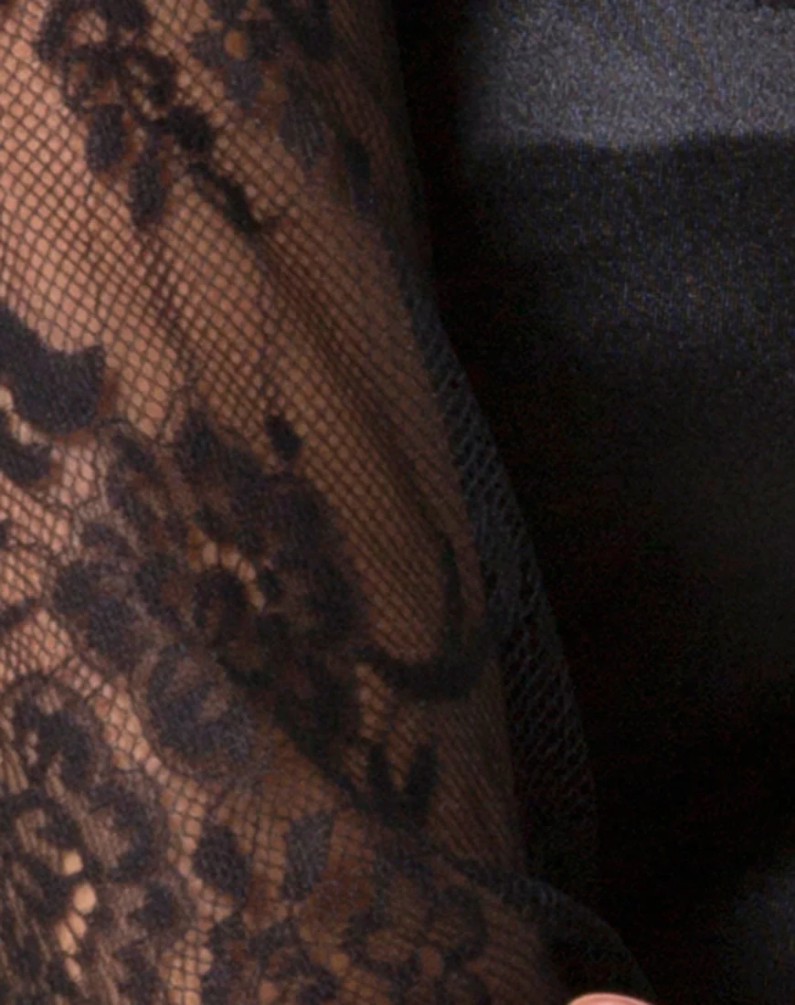 Dulipa Mini Dress in Black - Image 7