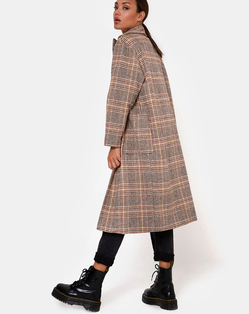Duster Coat in Winston Check - Image 4