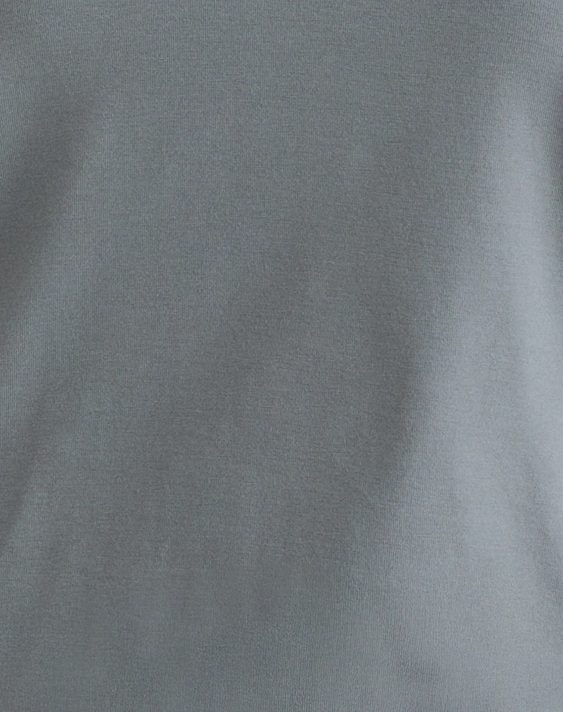 Dyilla Arrow Neck Top in Grey - Image 6