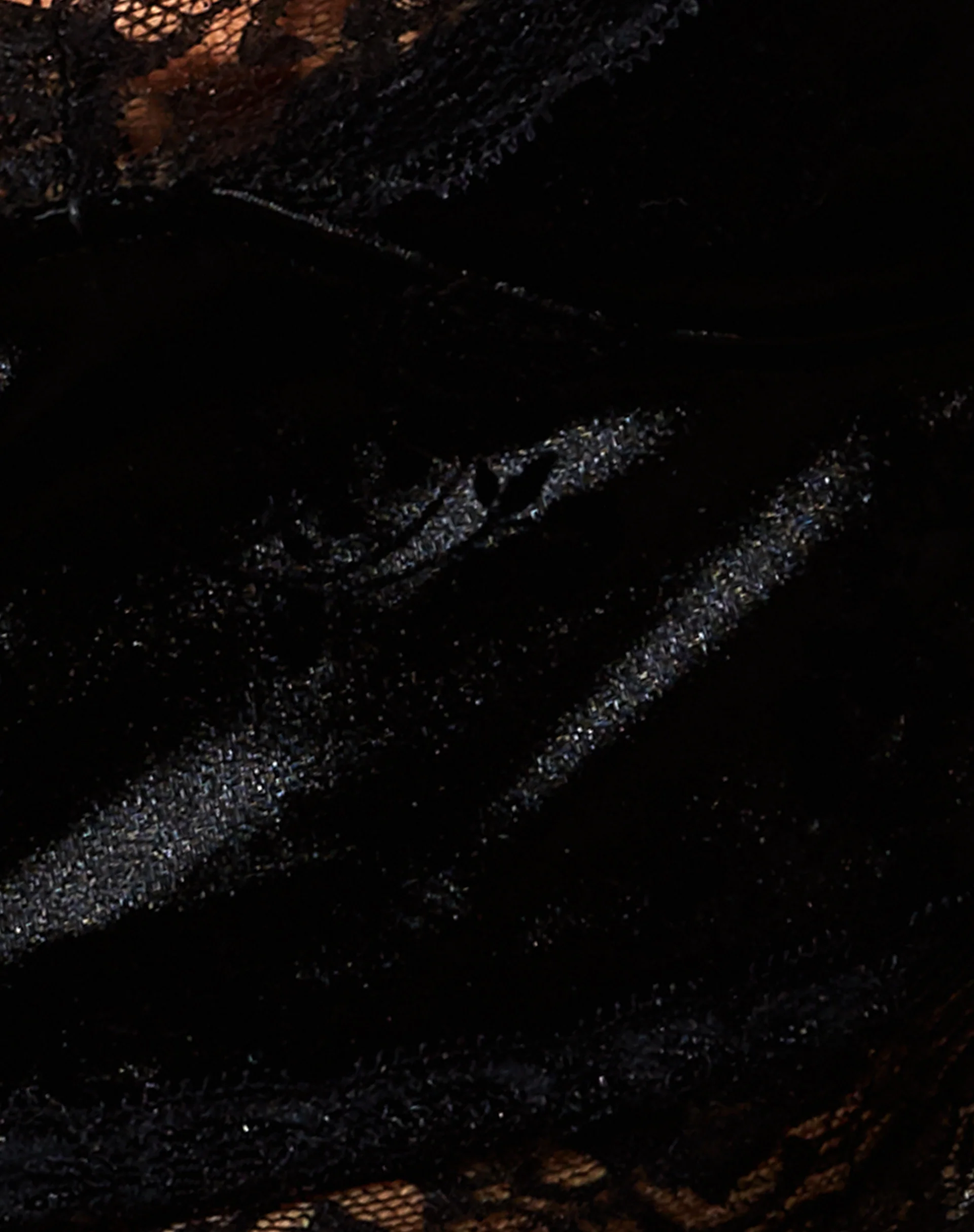 Dyrana Crop Top in Black Rose Flock - Image 5