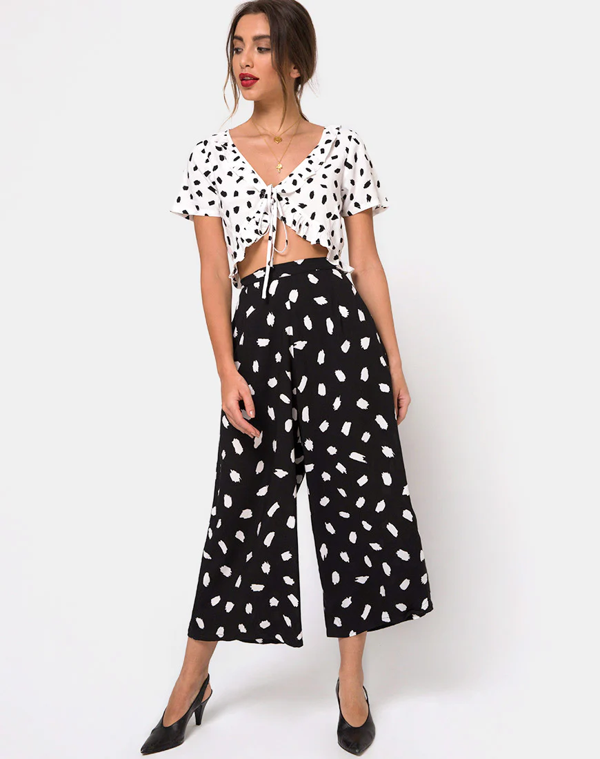 Eber Cullote in Diana Dot Black - Image 3