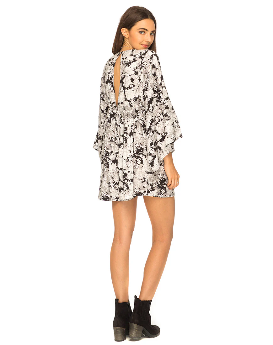 Eclipse Kimono Sleeve Playsuit in Angel Blossom - Image 3