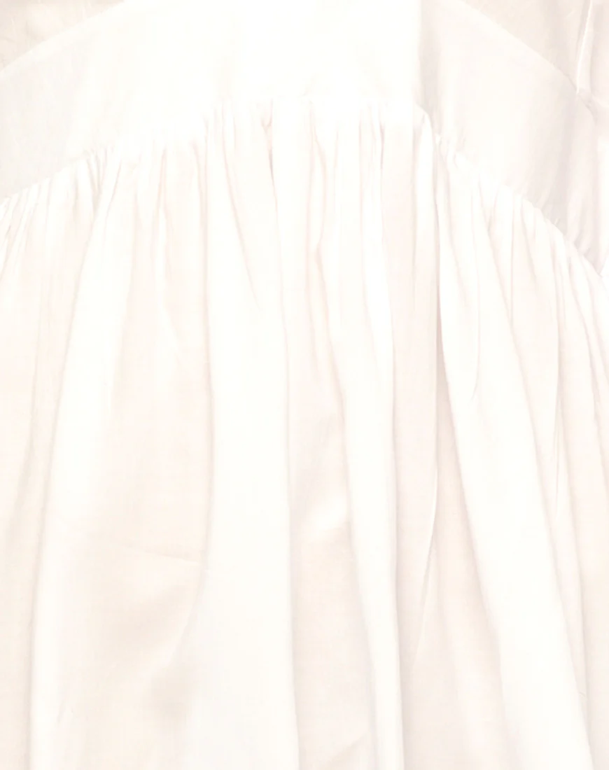 Eclipse Kimono Sleeve Playsuit in White - Image 4