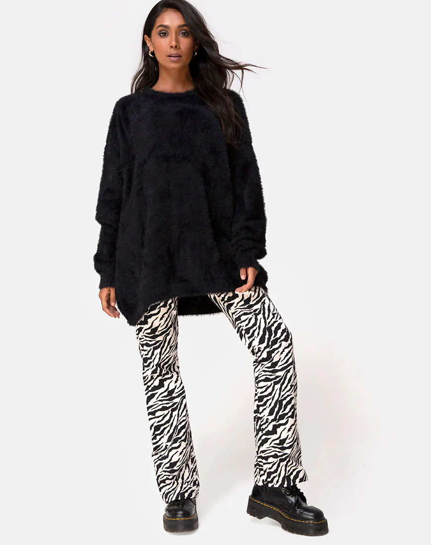 Edgen Jumper in Knit Black - Image 3