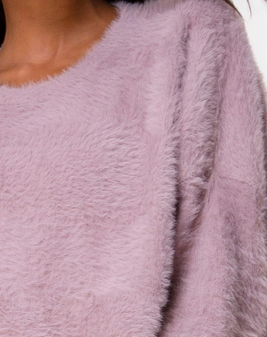 Edgen Jumper in Knit Mauve - Image 5