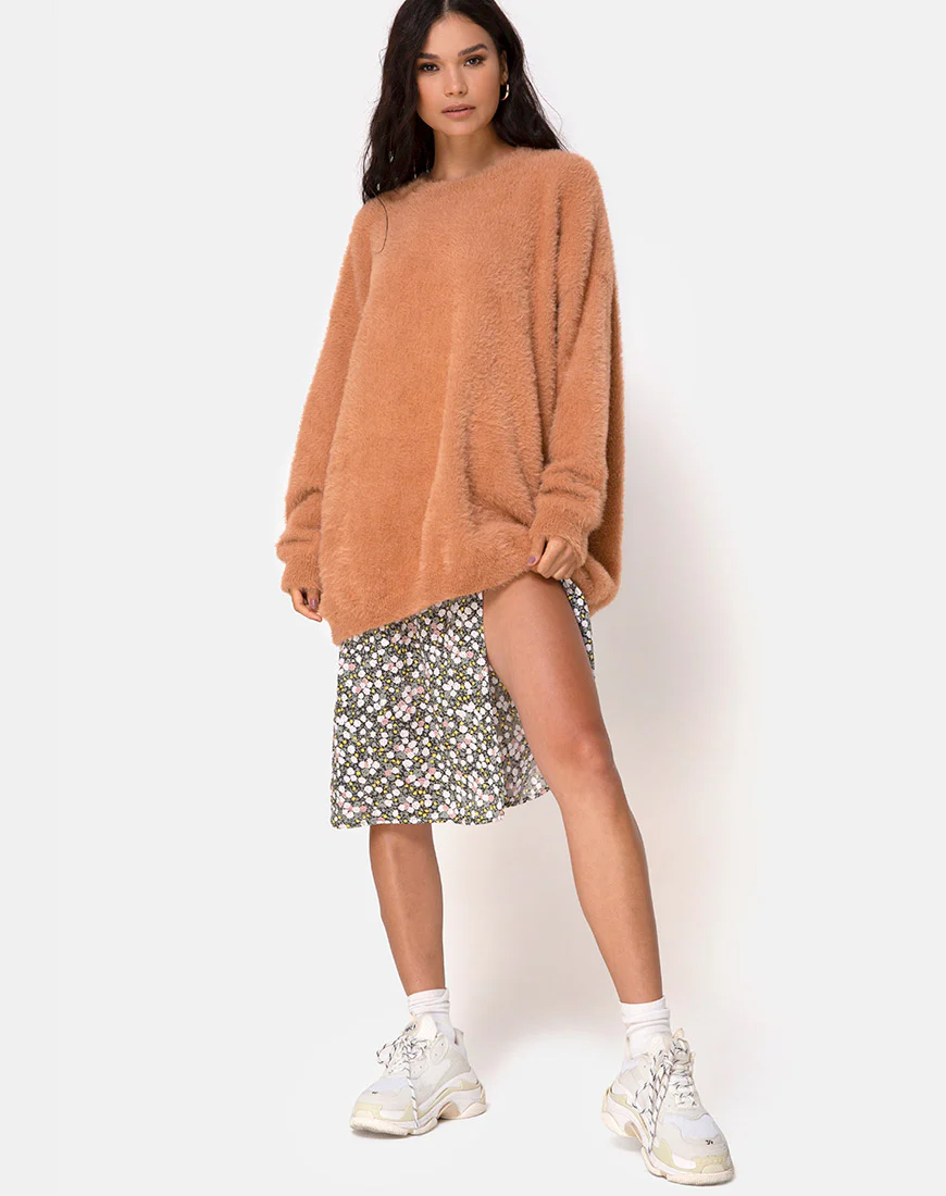 Edgen Jumper in Knitted Tan - Image 6