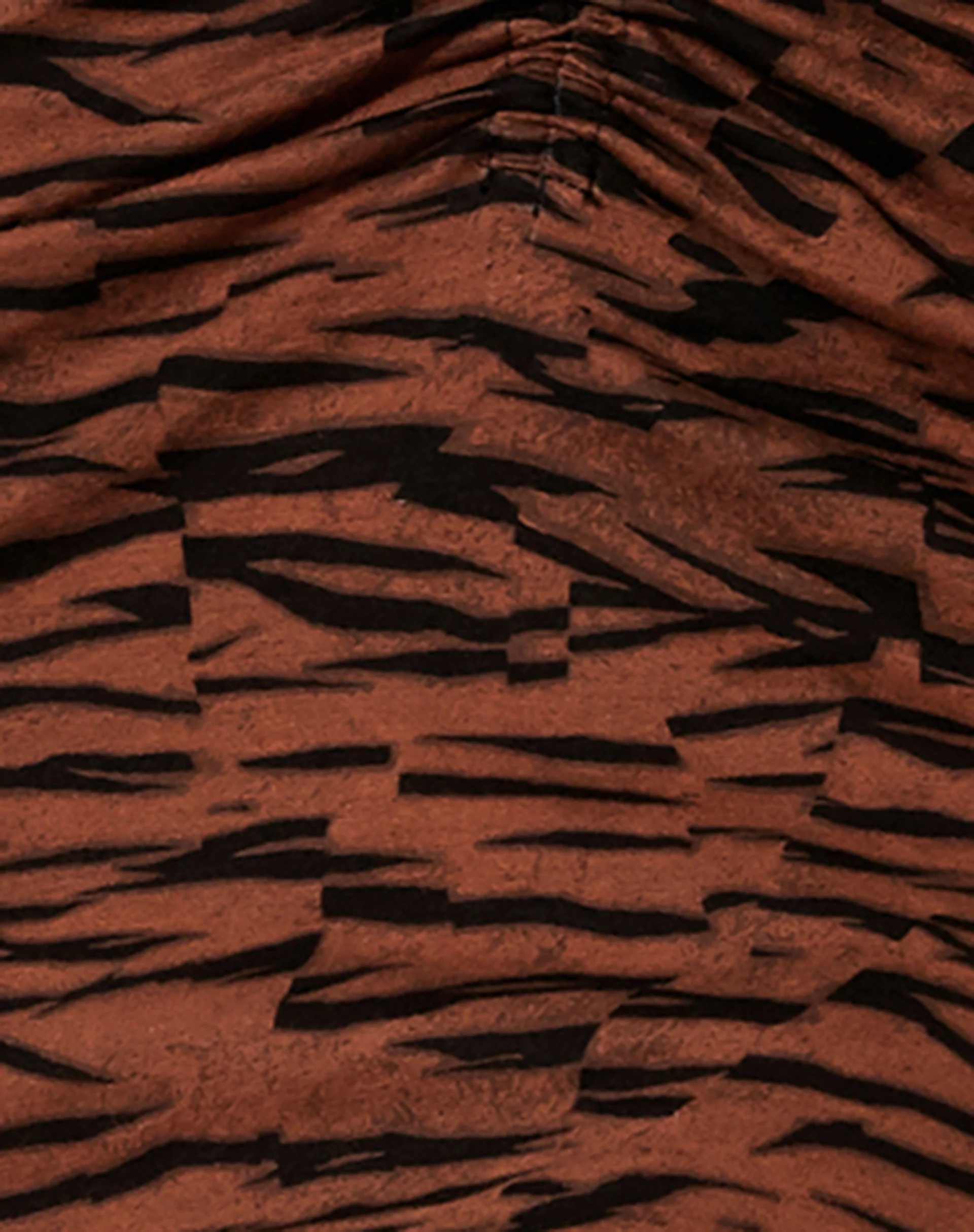 Ejon Mini Skirt in Abstract Tiger Brown - Image 7