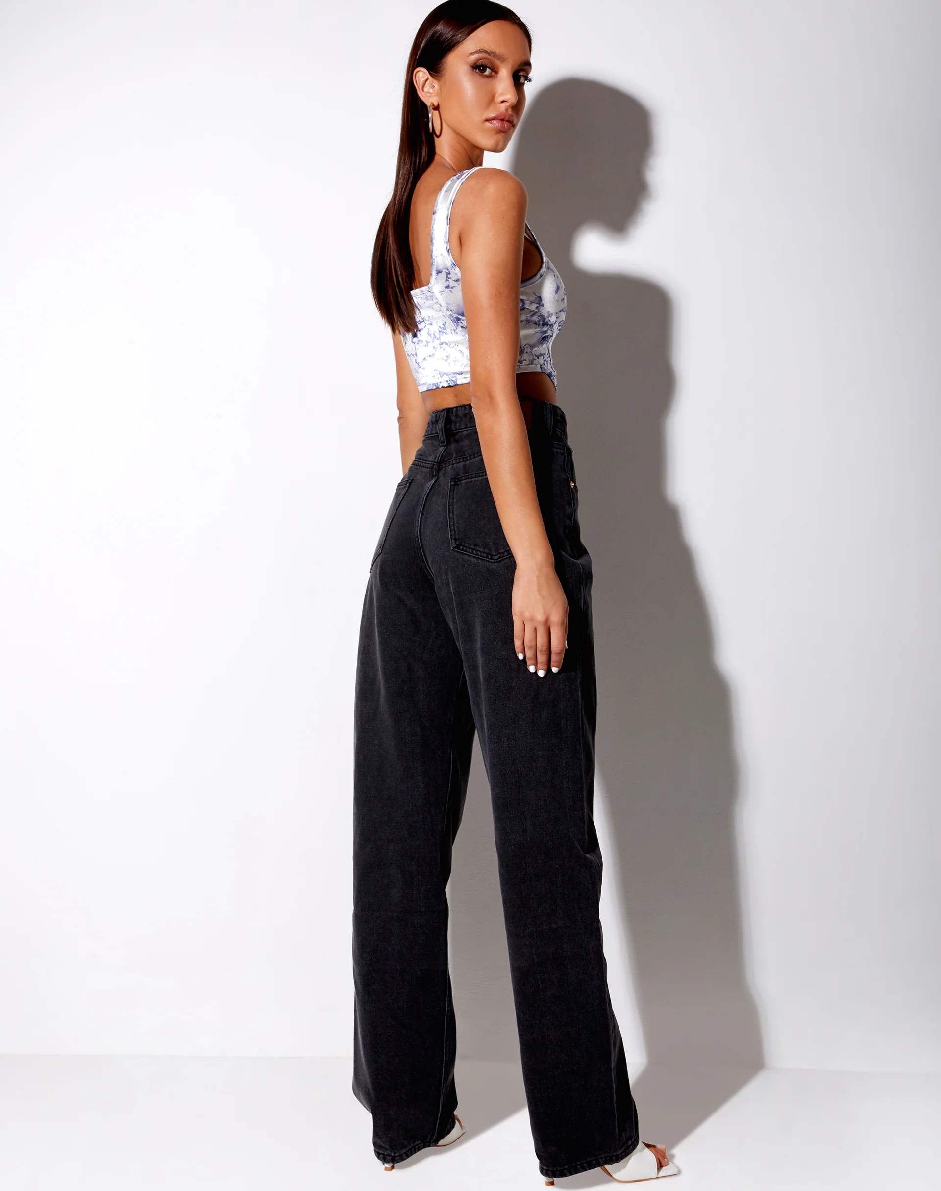Elci Corset Top in Cherub White Blue - Image 5