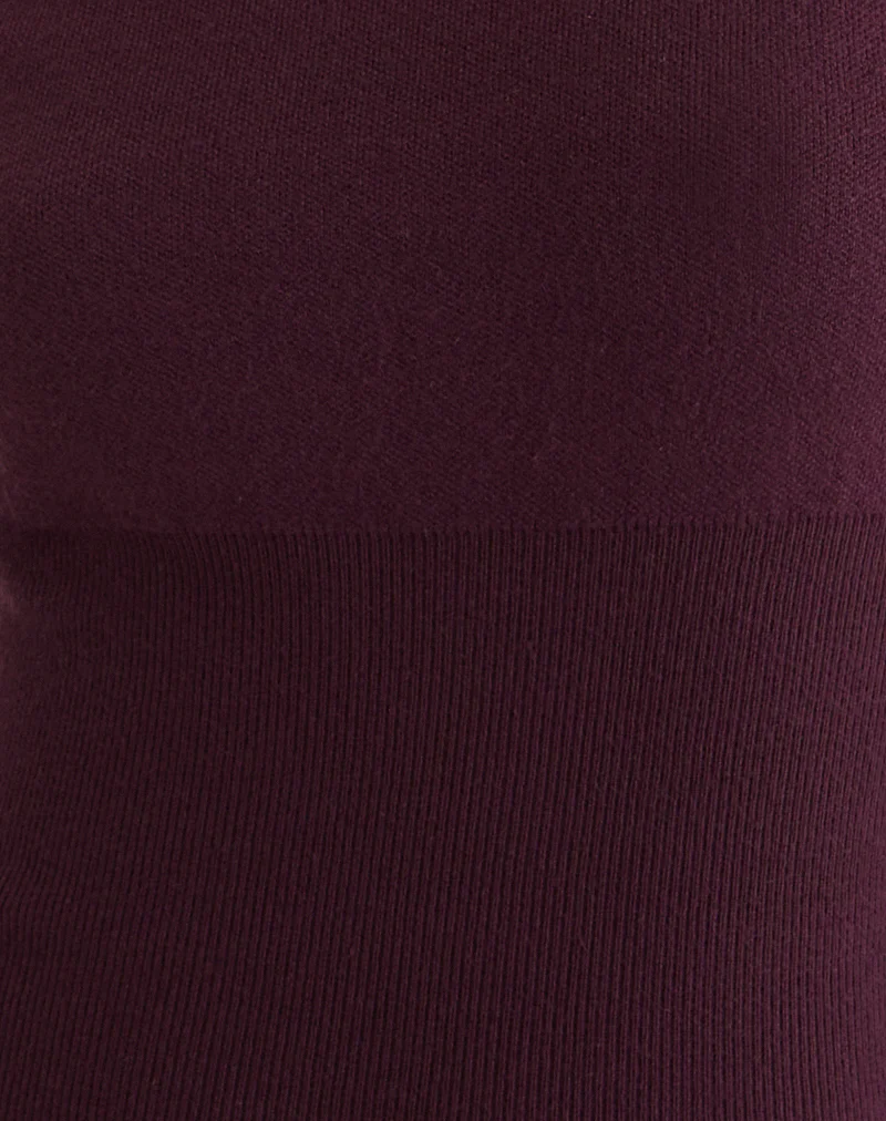 Elira Top in Knit Plum - Image 6