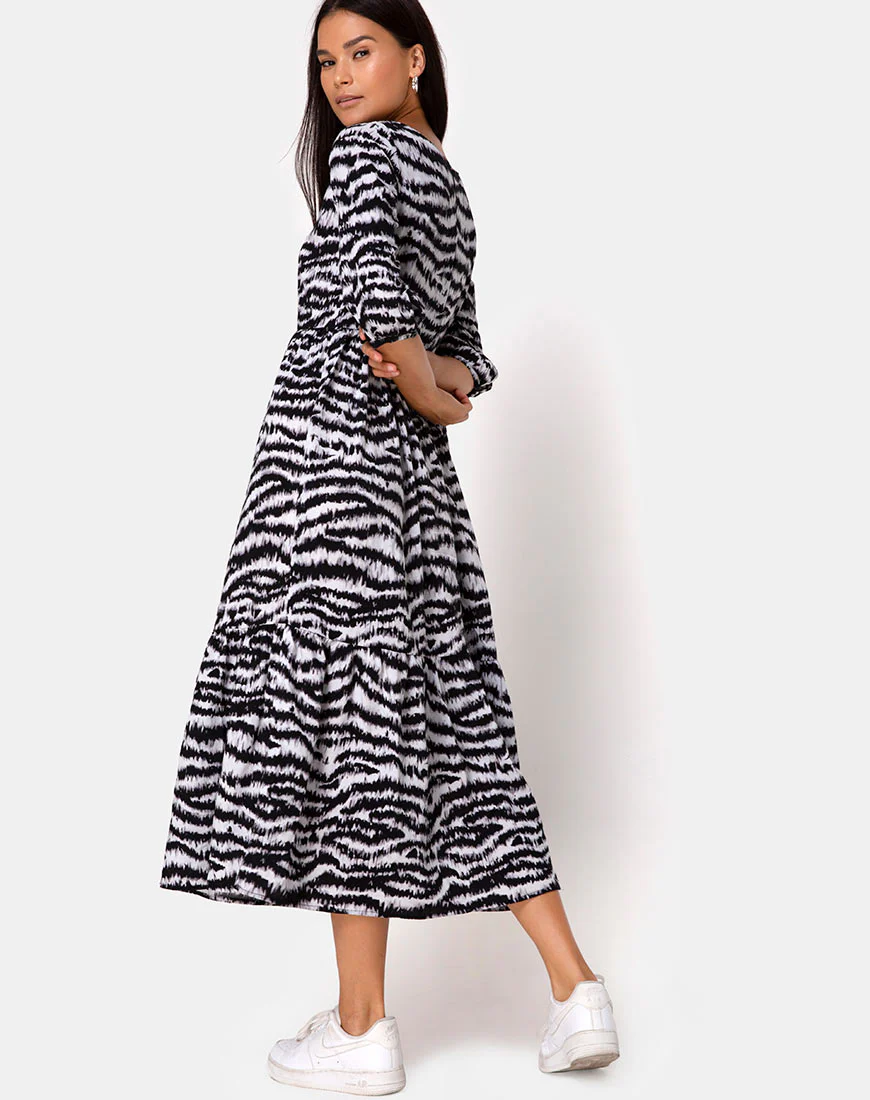 Ellery Dress Animal Drip Grey - Image 2