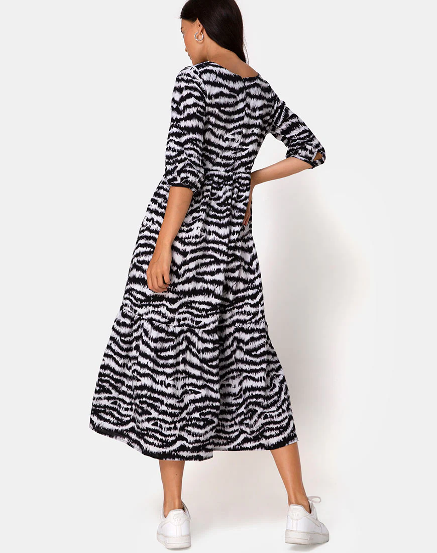 Ellery Dress Animal Drip Grey - Image 4