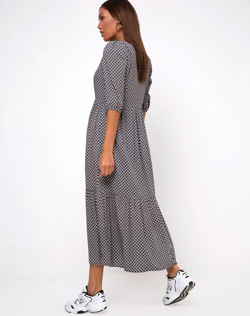 Ellery Maxi Dress in Check it Out Black - Image 5