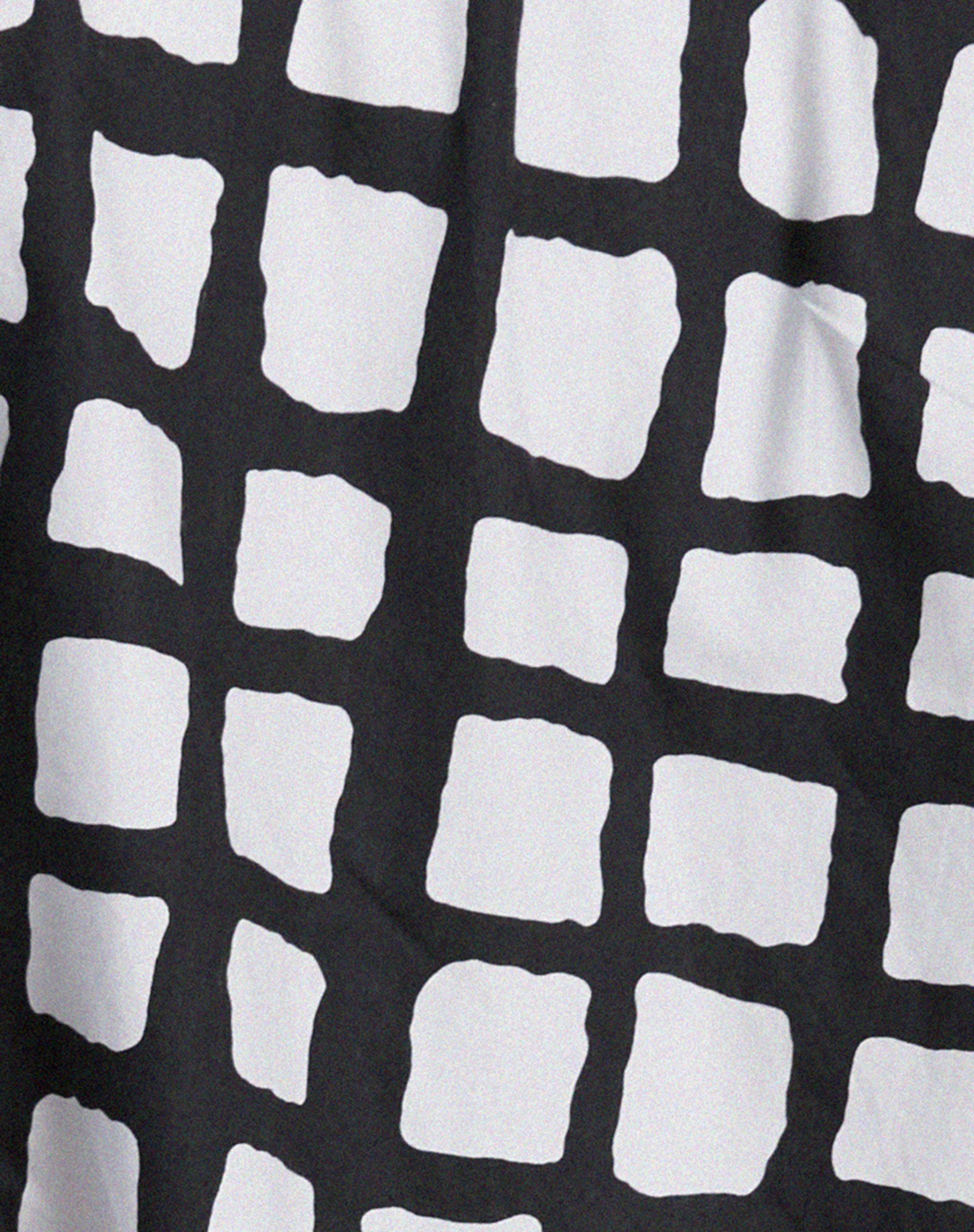 Elm Shirt in Mono Painted Check Black - Image 5