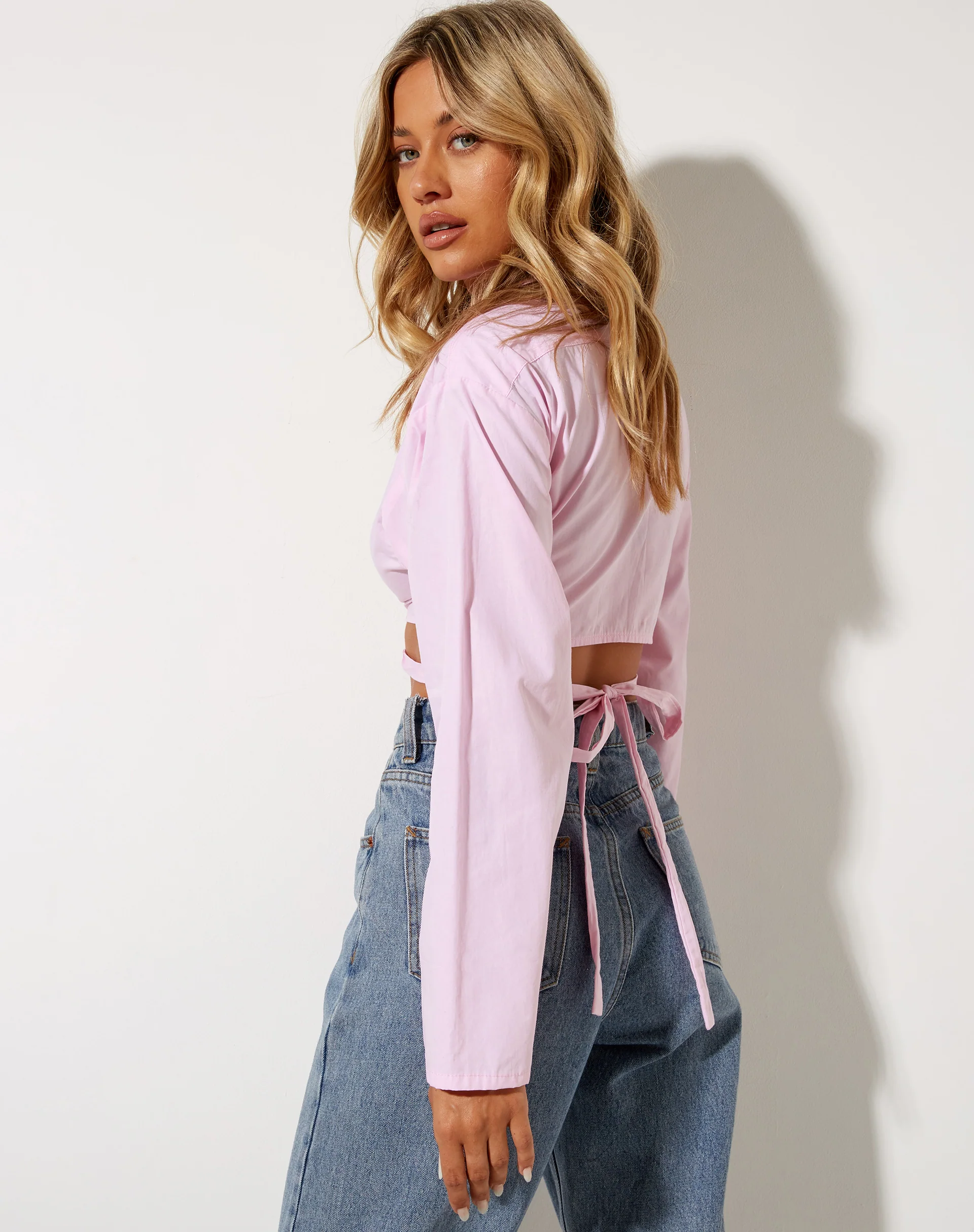 Elyse Crop Top in Pink - Image 2