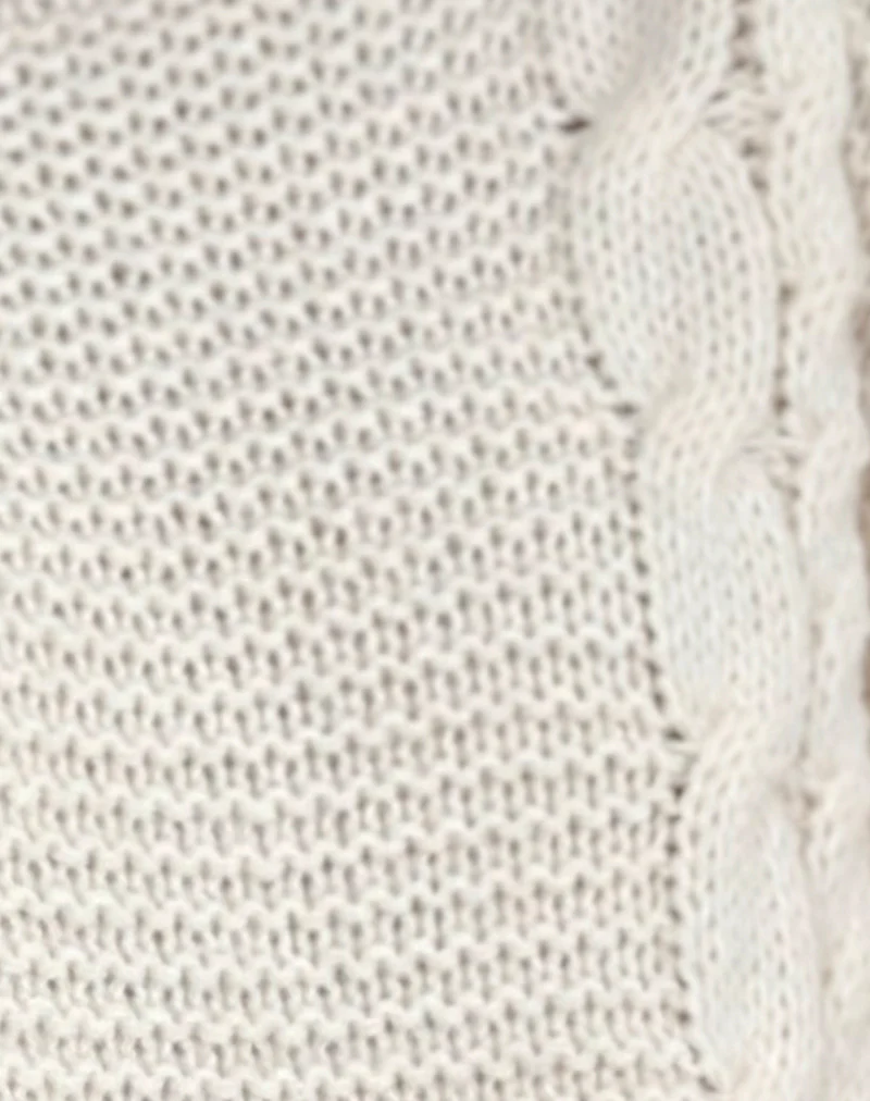 Emarti Jumper in Luxe Chunky Knit Ivory - Image 6