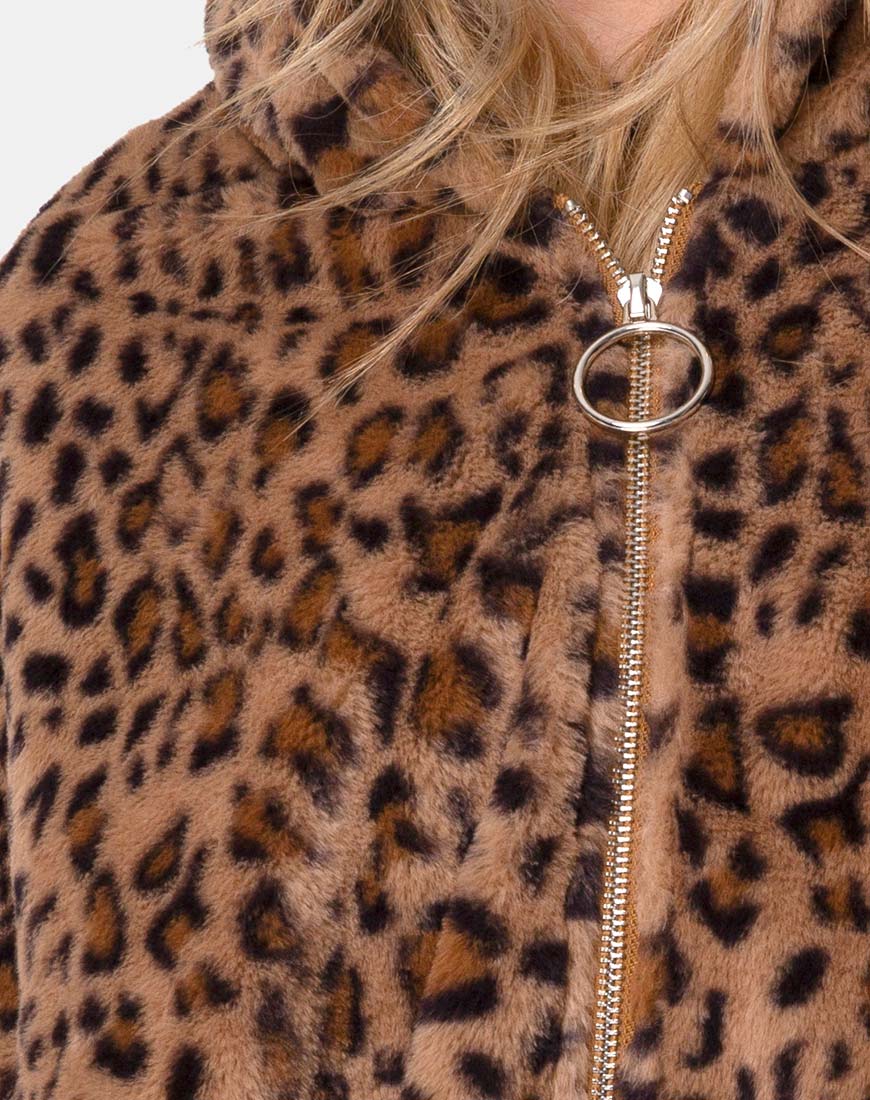 Emerson Jacket in Leopard Brown - Image 6