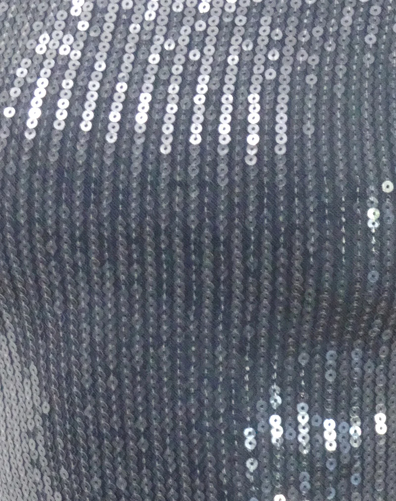 Erika Low Back Top in Shimmer Sequin Charcoal - Image 6