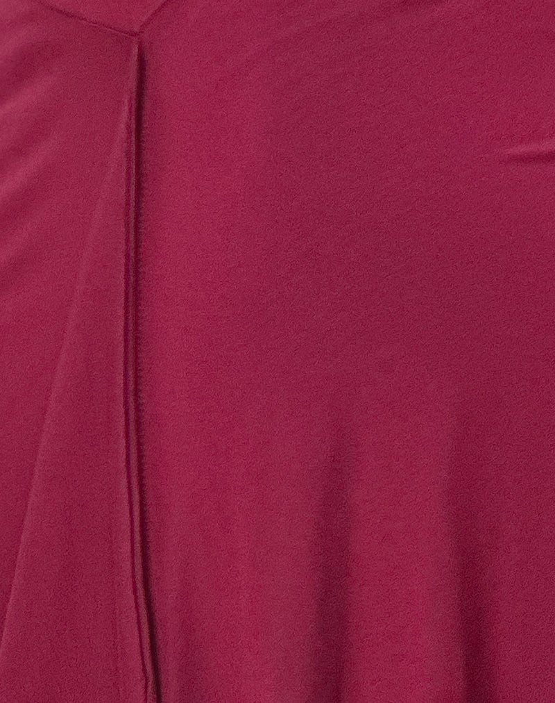 Esmeray Midi Skirt in Burgundy - Image 6