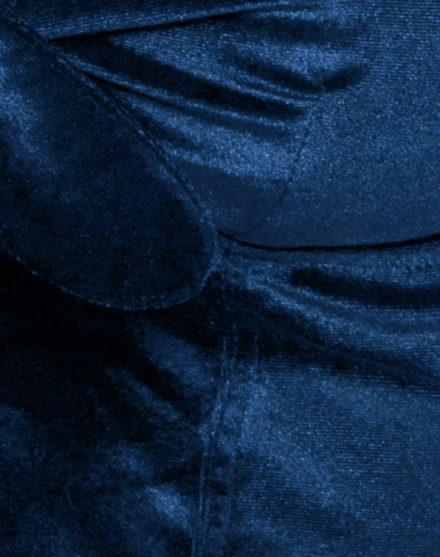 Ettya Top in Velvet Navy - Image 5
