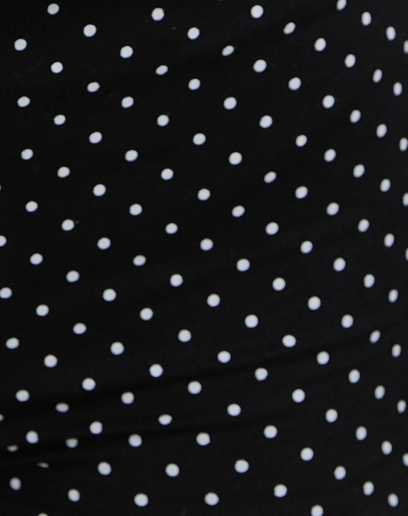 Eunia Short in Micro Polka Black - Image 6